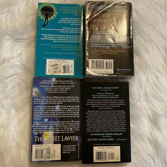 Michael Crichton John Grisham Horror Thriller Suspense Adult Novel Bundle of 4 - Picture 4 of 7
